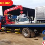 Xe cứu hộ giao thông sàn trượt càng kéo Thaco OLLIN 950A gắn cẩu Unic UR-V550